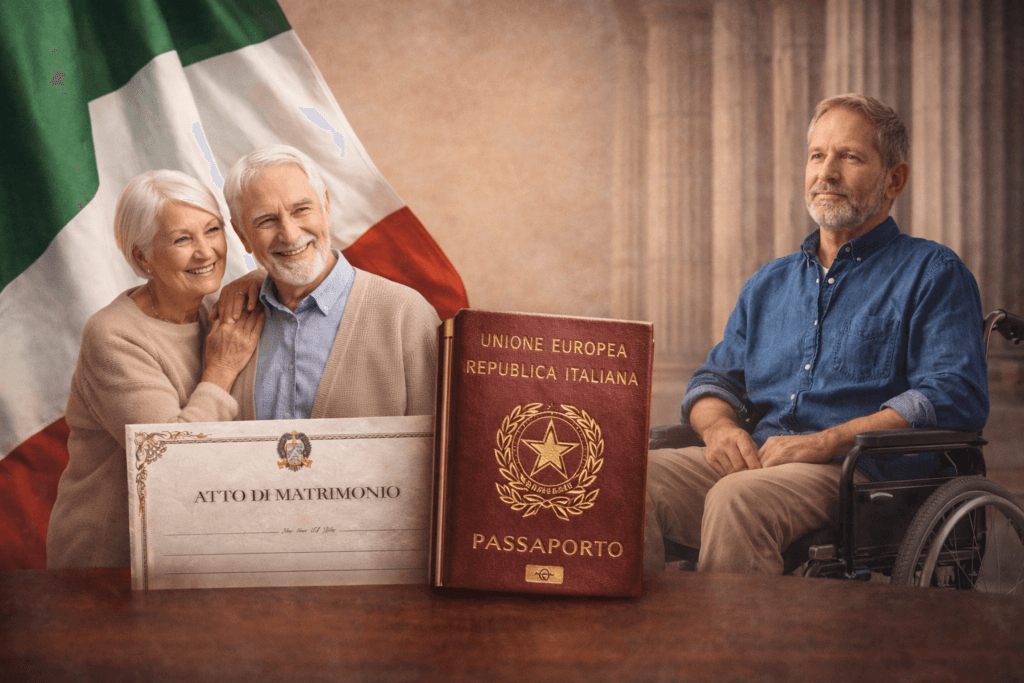 Corte Constitucional decidiu que pessoas com deficiência e idosos estão dispensadas do teste de língua italiana para obter a cidadania por casamento ou naturalização